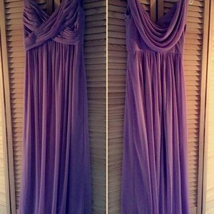 David’s Bridal Lavender Bridesmaid Dress